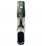 Malbon PU LEATHER STAND BAG – WHITE / NAVY / GREEN
