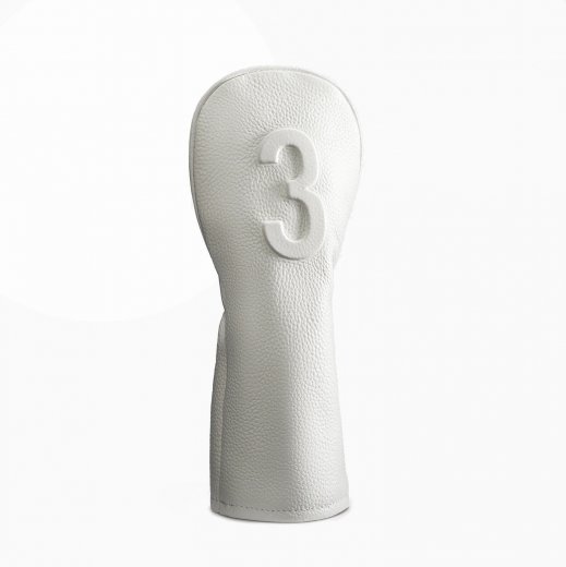 Vessel Lux Embossé 3-Wood Headcover - White