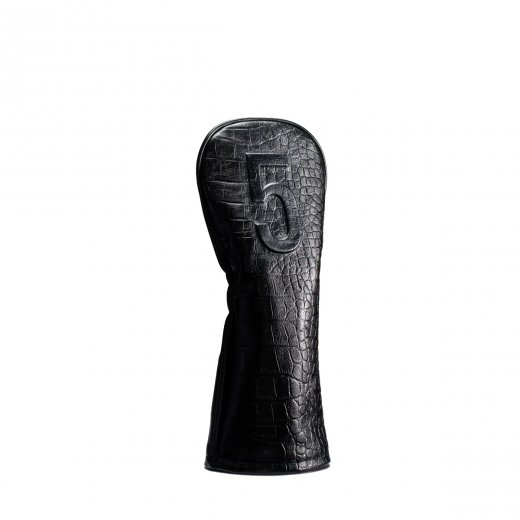 Vessel Lux Embossé 5-Wood Headcover - Crock Black