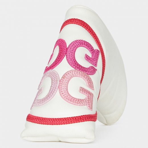 G/Fore GRADIENT CIRCLE G'S VELOUR-LINED BLADE PUTTER COVER - Snow