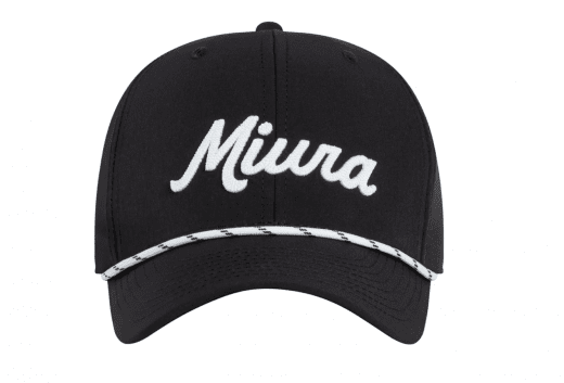 Miura Modern Script Rope Cap - Black