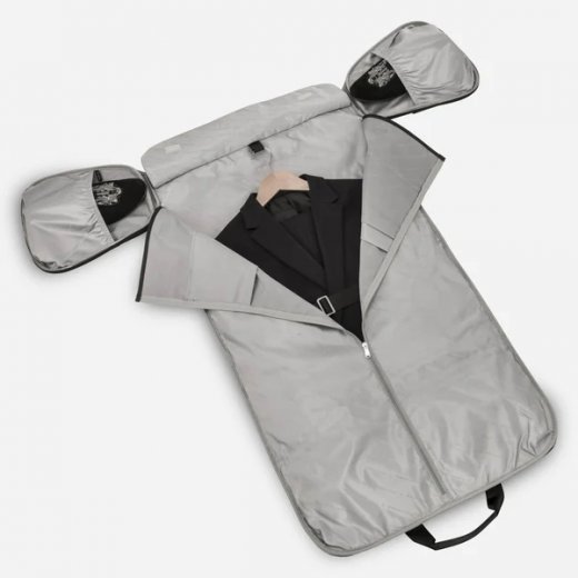 Vessel Signature Garment Duffel in Pebbled Black